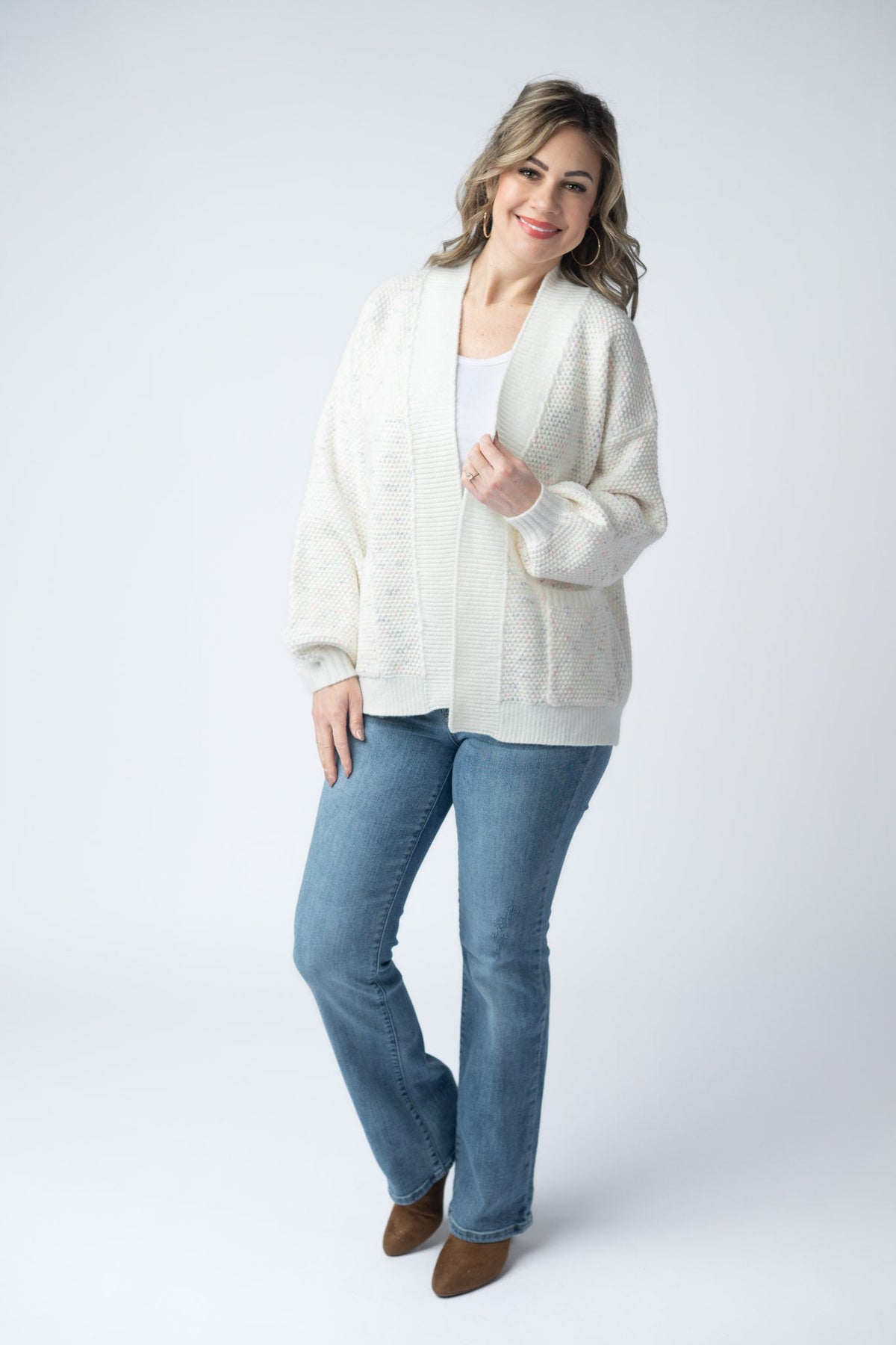 Kinsley Cardigan - Purple, Pink, and Green-Cardigan-Villari Chic, women's online fashion boutique in Severna, Maryland