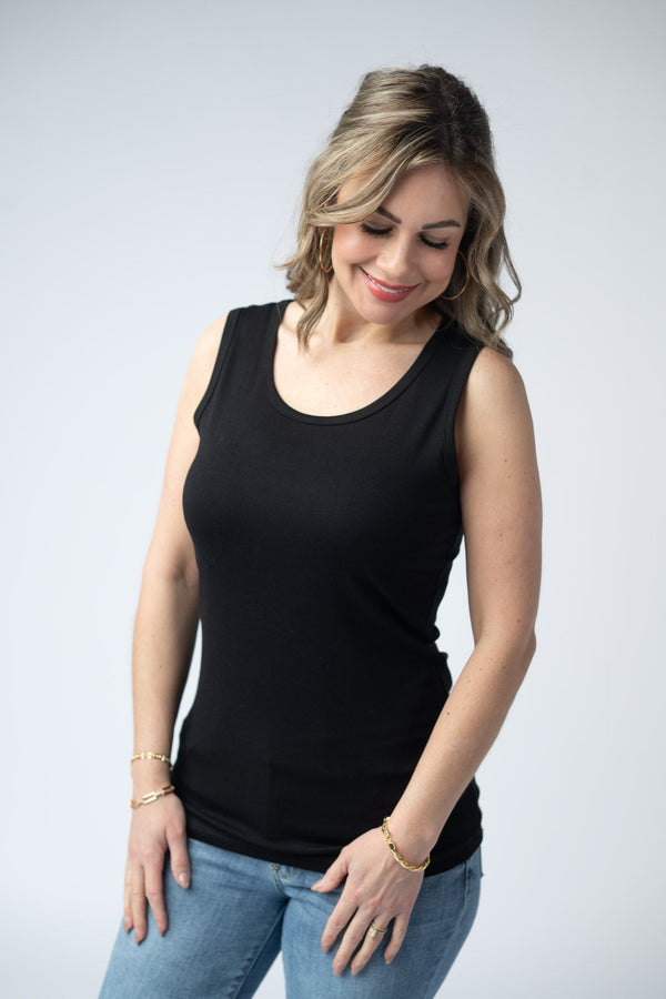 Ava Tank - Black-tank-Villari Chic, women's online fashion boutique in Severna, Maryland