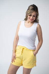 French Terry Stevie Shorts - Lemon-Villari Chic, women's online fashion boutique in Severna, Maryland