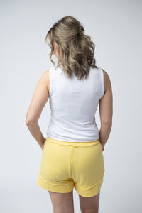 French Terry Stevie Shorts - Lemon-Villari Chic, women's online fashion boutique in Severna, Maryland