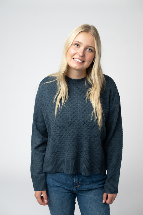 Gianna Pullover Sweater - Teal-sweater-Villari Chic, women's online fashion boutique in Severna, Maryland