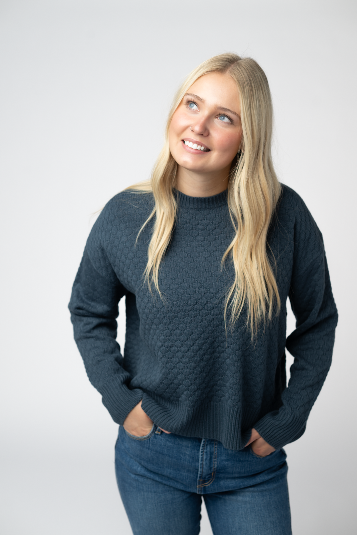Gianna Pullover Sweater - Teal-sweater-Villari Chic, women's online fashion boutique in Severna, Maryland