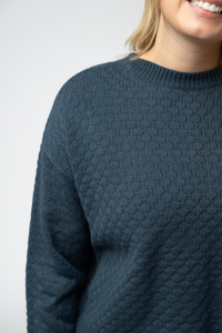 Gianna Pullover Sweater - Teal-sweater-Villari Chic, women's online fashion boutique in Severna, Maryland