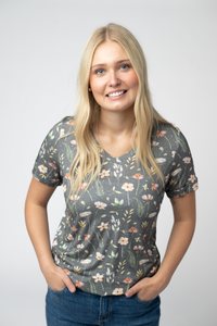 Sophie Top - Wildflower Meadow-Shirts-Villari Chic, women's online fashion boutique in Severna, Maryland