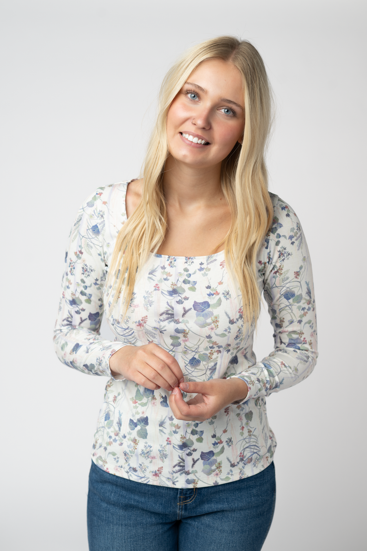 Alyssa Long Sleeve Top - Olive Meadow-Tops-Villari Chic, women's online fashion boutique in Severna, Maryland