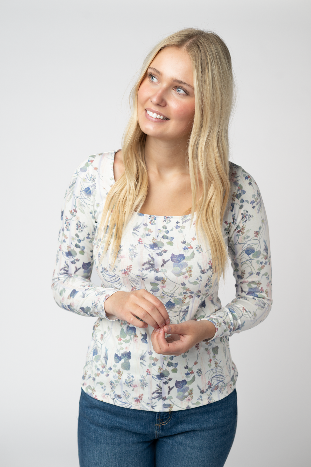 Alyssa Long Sleeve Top - Olive Meadow-Tops-Villari Chic, women's online fashion boutique in Severna, Maryland