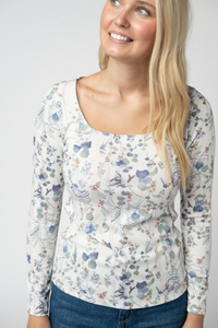 Alyssa Long Sleeve Top - Olive Meadow-Tops-Villari Chic, women's online fashion boutique in Severna, Maryland