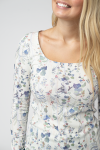 Alyssa Long Sleeve Top - Olive Meadow-Tops-Villari Chic, women's online fashion boutique in Severna, Maryland