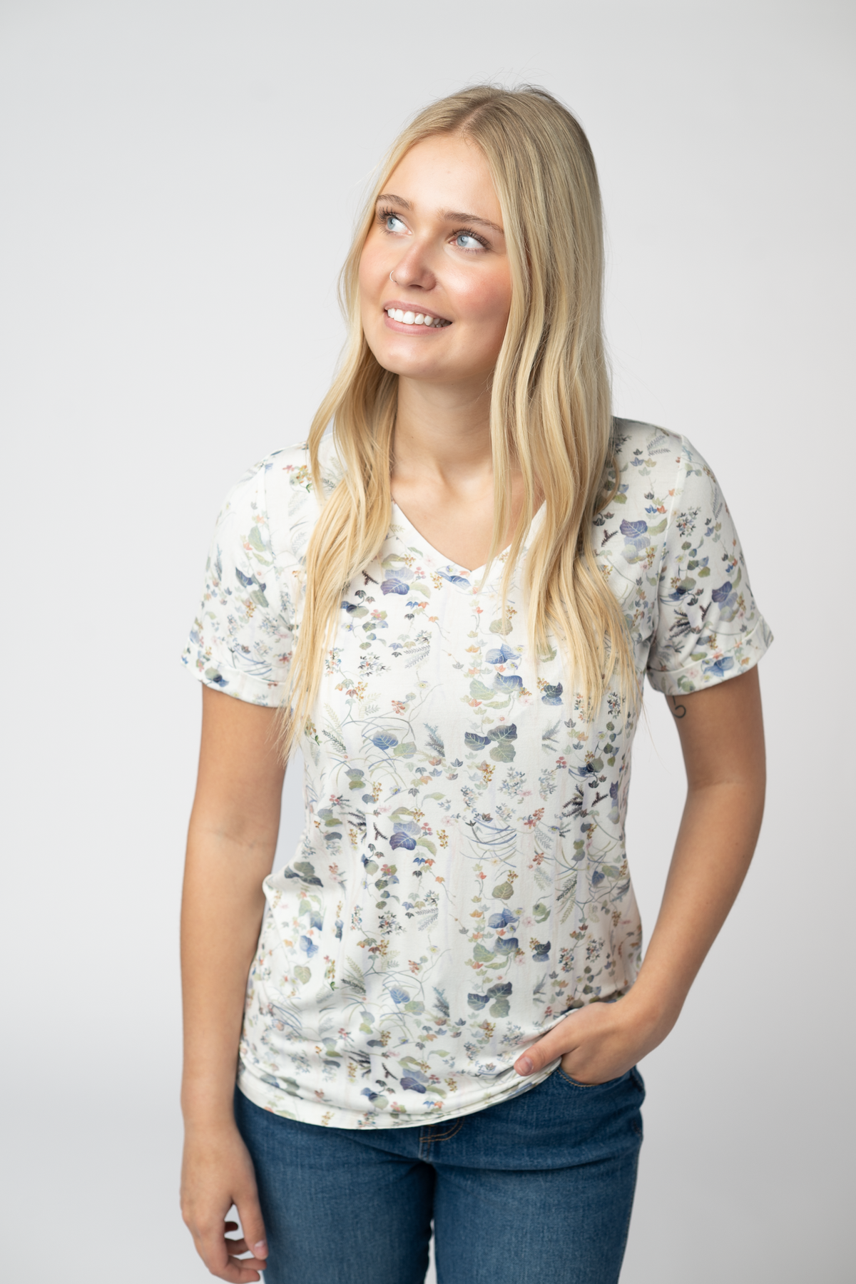 Sophie Top - Olive Meadow-Shirts-Villari Chic, women's online fashion boutique in Severna, Maryland