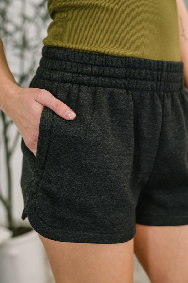 Daily Routine Mineral Wash Shorts in Black-Womens-Villari Chic, women's online fashion boutique in Severna, Maryland