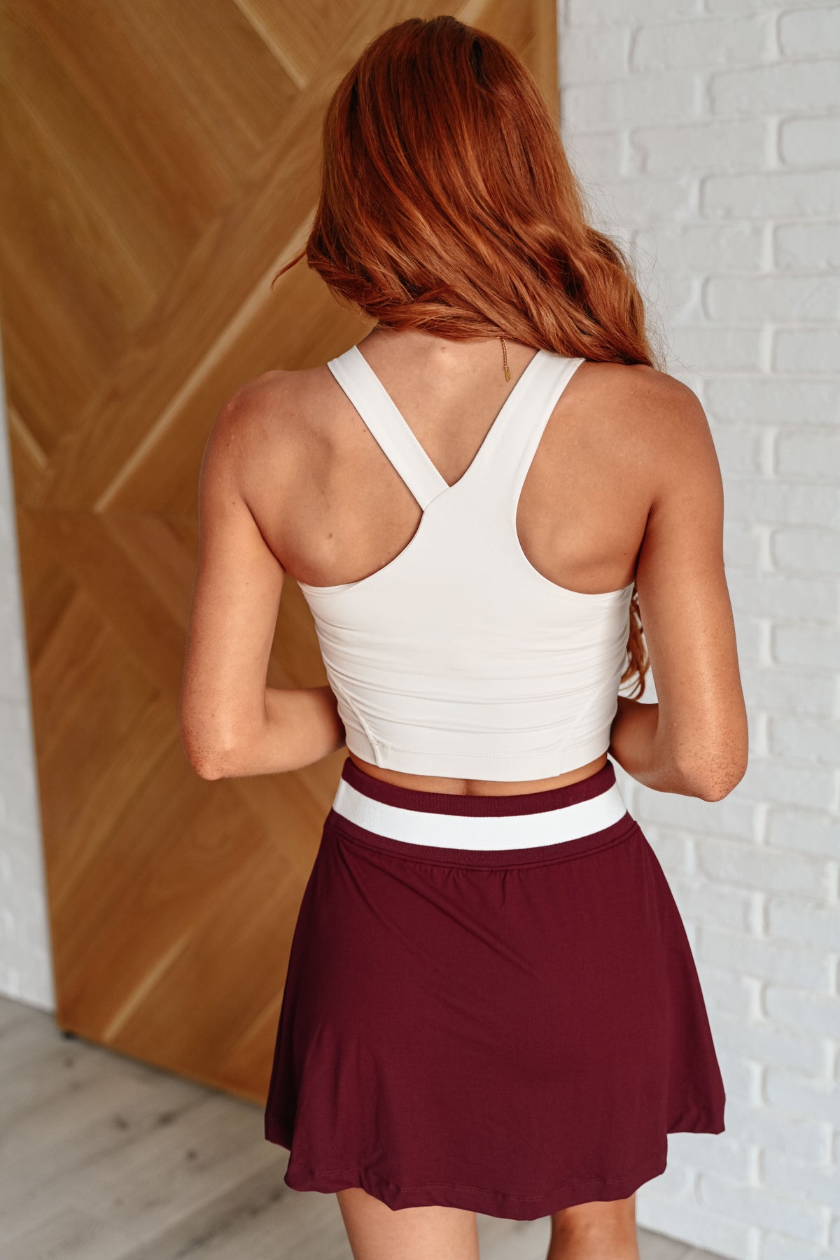 Doing it For Me Asymmetrical Tank in White Pearl-Athleisure-Villari Chic, women's online fashion boutique in Severna, Maryland