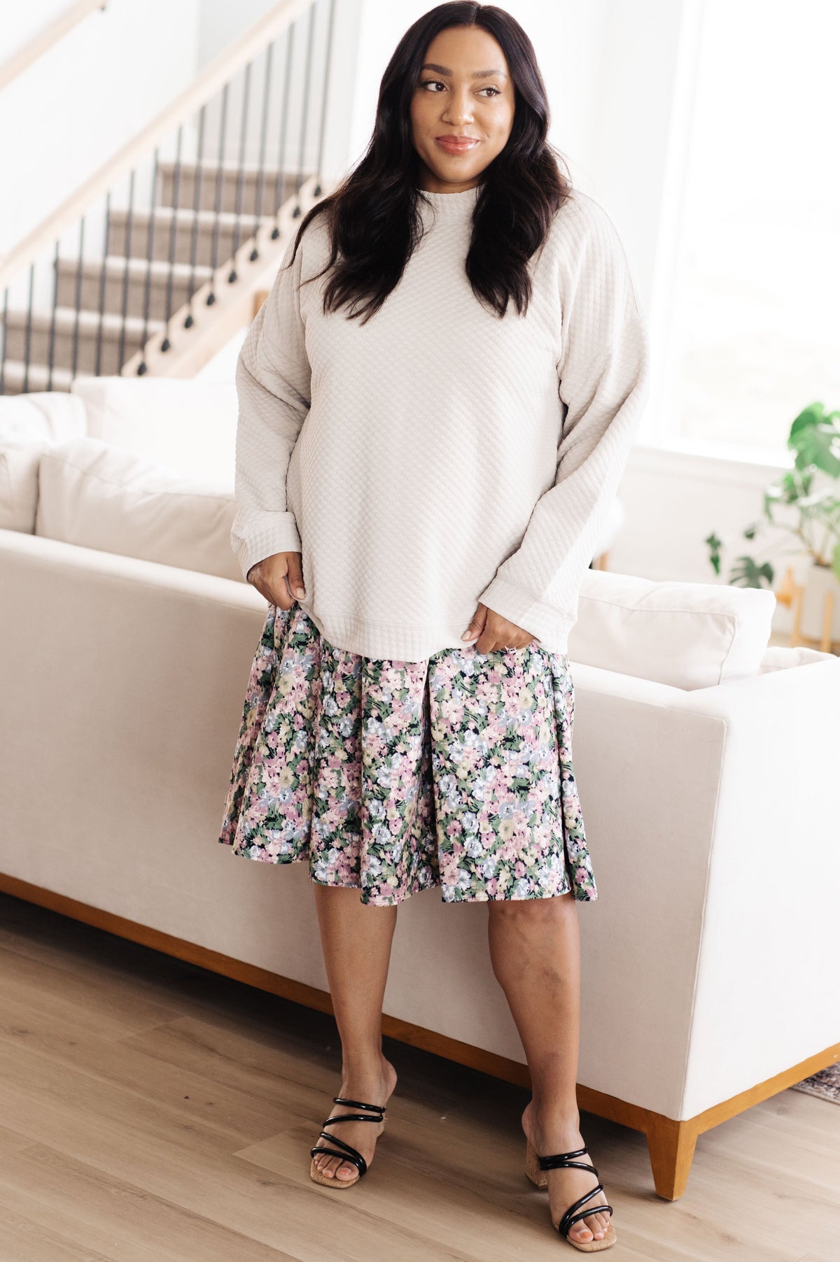 Don't Change Anything Mock Neck Pullover-Tops-Villari Chic, women's online fashion boutique in Severna, Maryland