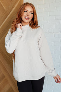 Don't Change Anything Mock Neck Pullover-Tops-Villari Chic, women's online fashion boutique in Severna, Maryland