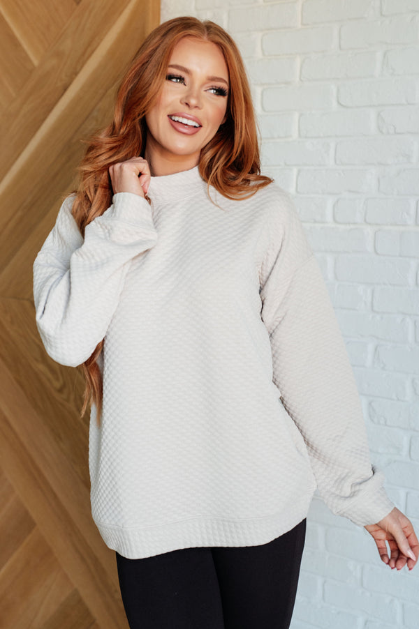 Don't Change Anything Mock Neck Pullover-Tops-Villari Chic, women's online fashion boutique in Severna, Maryland