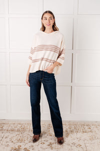 Don't Forget the Cold Foam Striped Hoodie-Tops-Villari Chic, women's online fashion boutique in Severna, Maryland