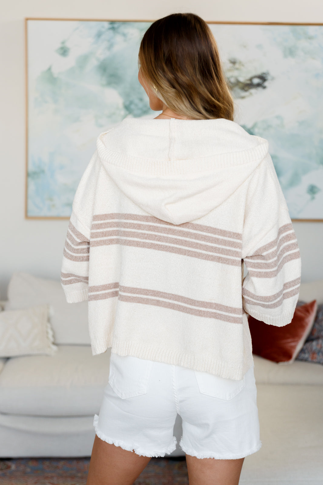 Don't Forget the Cold Foam Striped Hoodie-Tops-Villari Chic, women's online fashion boutique in Severna, Maryland