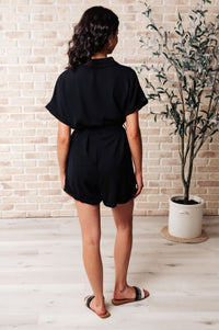 Don't Worry 'Bout a Thing V-Neck Romper-Jumpsuits & Rompers-Villari Chic, women's online fashion boutique in Severna, Maryland