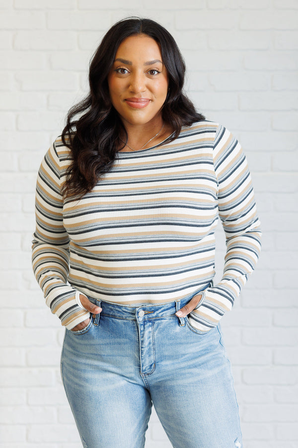 East Coast Breeze Striped Top-Tops-Villari Chic, women's online fashion boutique in Severna, Maryland