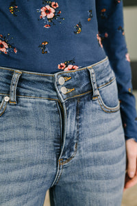 Judy Blue High Waist Flare Tummy Control Double Button WB-Womens-Villari Chic, women's online fashion boutique in Severna, Maryland