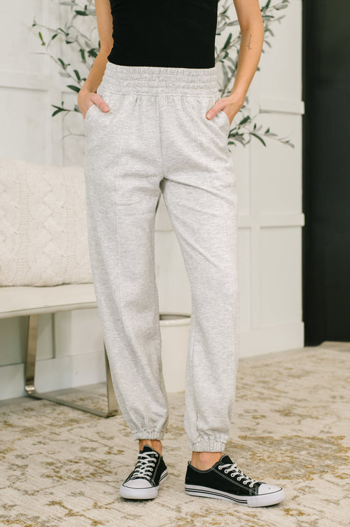 Every Second, Every Hour Jogger Bottoms in Heather Grey-Womens-Villari Chic, women's online fashion boutique in Severna, Maryland