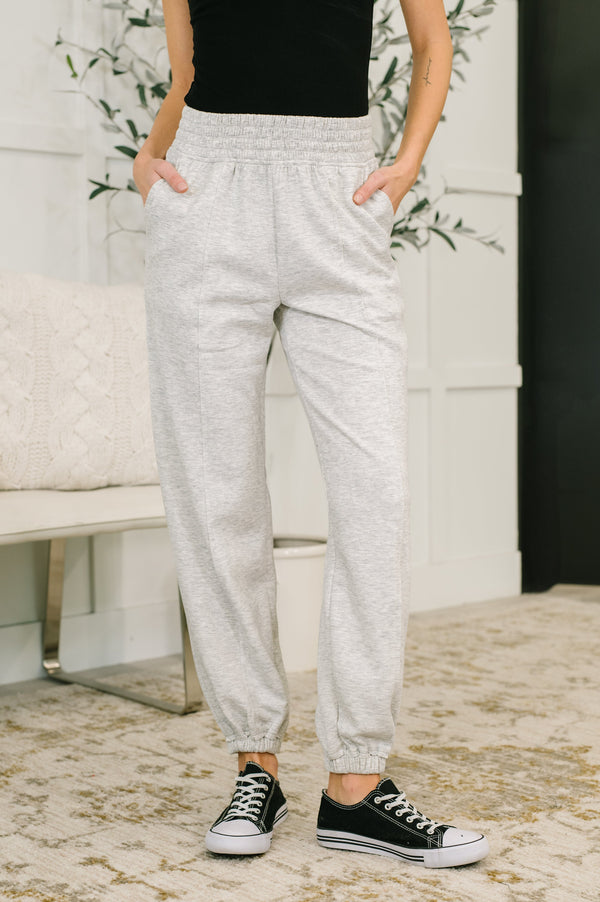 Every Second, Every Hour Jogger Bottoms in Heather Grey-Womens-Villari Chic, women's online fashion boutique in Severna, Maryland