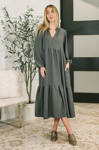 Every Single Touch V-Neck Tiered Dress-Womens-Villari Chic, women's online fashion boutique in Severna, Maryland