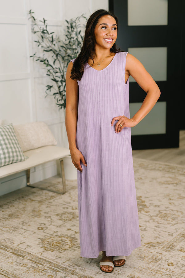 Everything She Wants Sleeveless Maxi Dress in Lavender-Womens-Villari Chic, women's online fashion boutique in Severna, Maryland