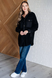 Fantastic in Fleece Jacket in Black-Layers-Villari Chic, women's online fashion boutique in Severna, Maryland