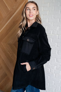 Fantastic in Fleece Jacket in Black-Layers-Villari Chic, women's online fashion boutique in Severna, Maryland