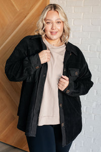 Fantastic in Fleece Jacket in Black-Layers-Villari Chic, women's online fashion boutique in Severna, Maryland