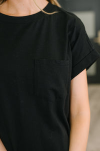 Fix You Right Up Short Sleeve Midi Dress in Black-Womens-Villari Chic, women's online fashion boutique in Severna, Maryland