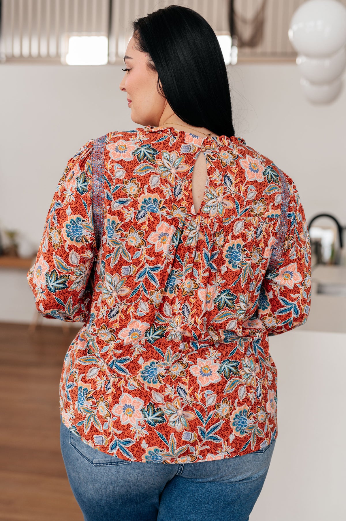 Floral Delight Blouse-Blouses-Villari Chic, women's online fashion boutique in Severna, Maryland