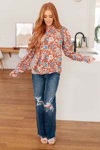 Floral Delight Blouse-Blouses-Villari Chic, women's online fashion boutique in Severna, Maryland
