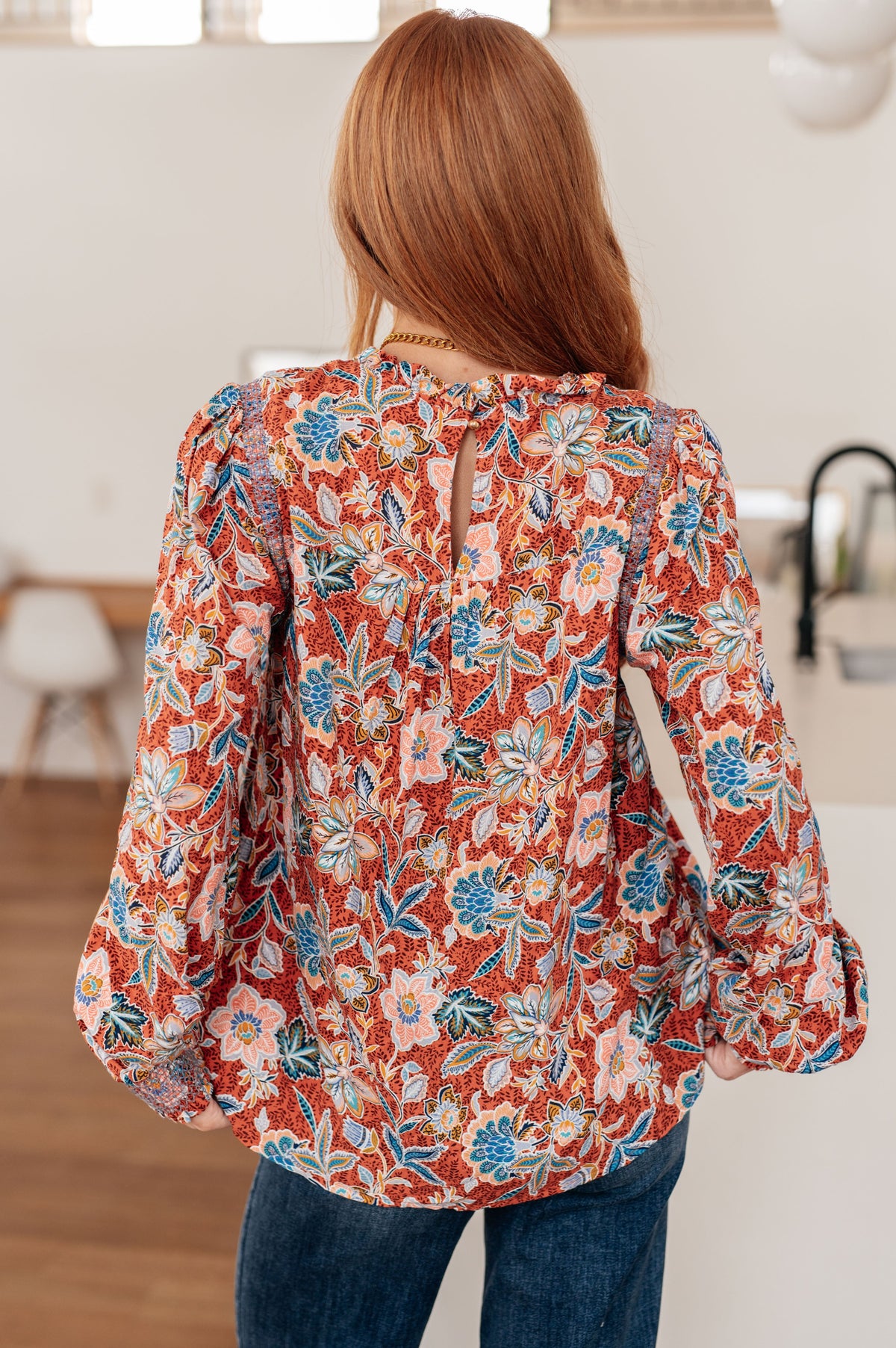 Floral Delight Blouse-Blouses-Villari Chic, women's online fashion boutique in Severna, Maryland
