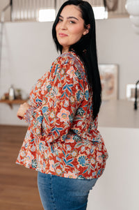 Floral Delight Blouse-Blouses-Villari Chic, women's online fashion boutique in Severna, Maryland