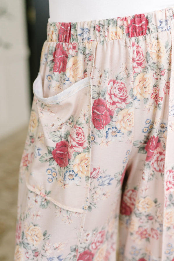 Follow the Flow Wide Leg Floral Bottoms-Womens-Villari Chic, women's online fashion boutique in Severna, Maryland