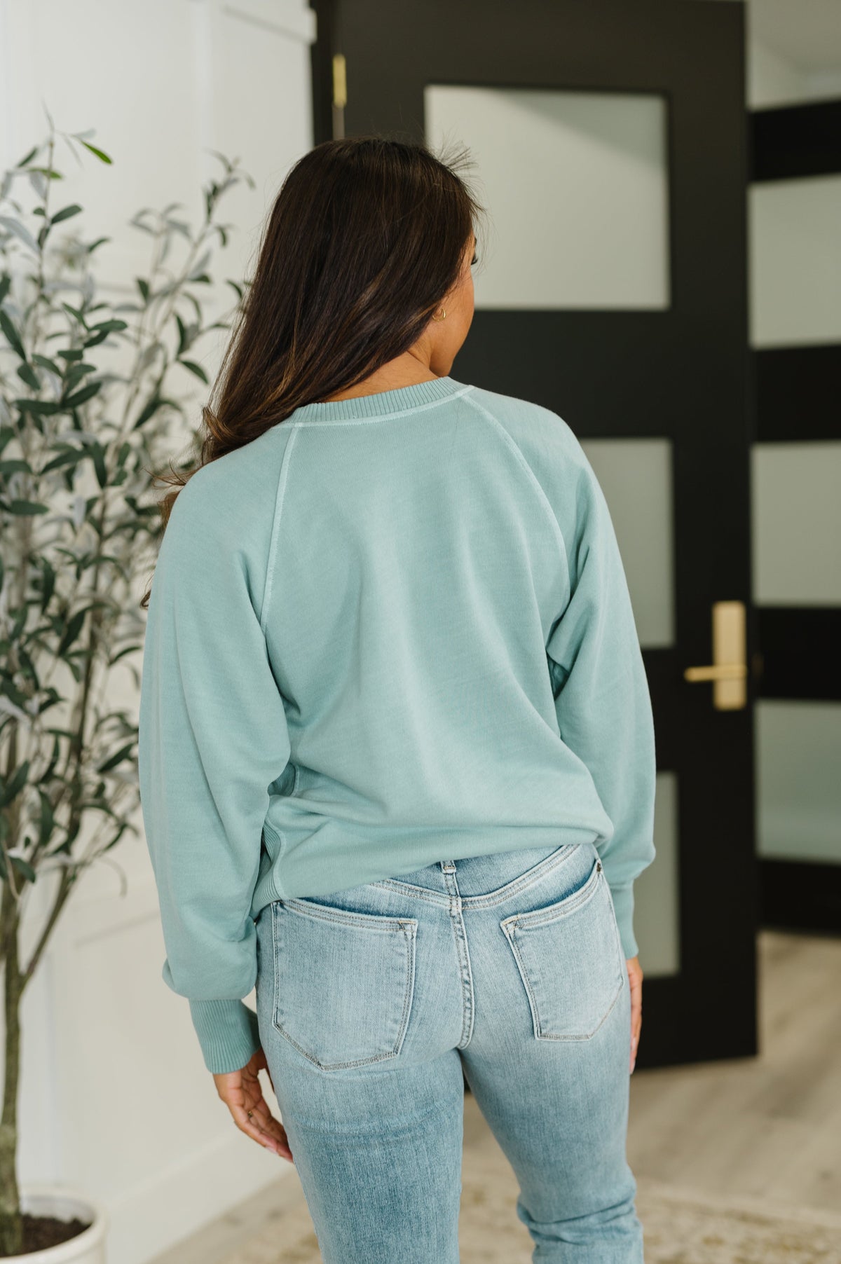 For the Experience Relaxed Pullover in Ash Blue-Womens-Villari Chic, women's online fashion boutique in Severna, Maryland