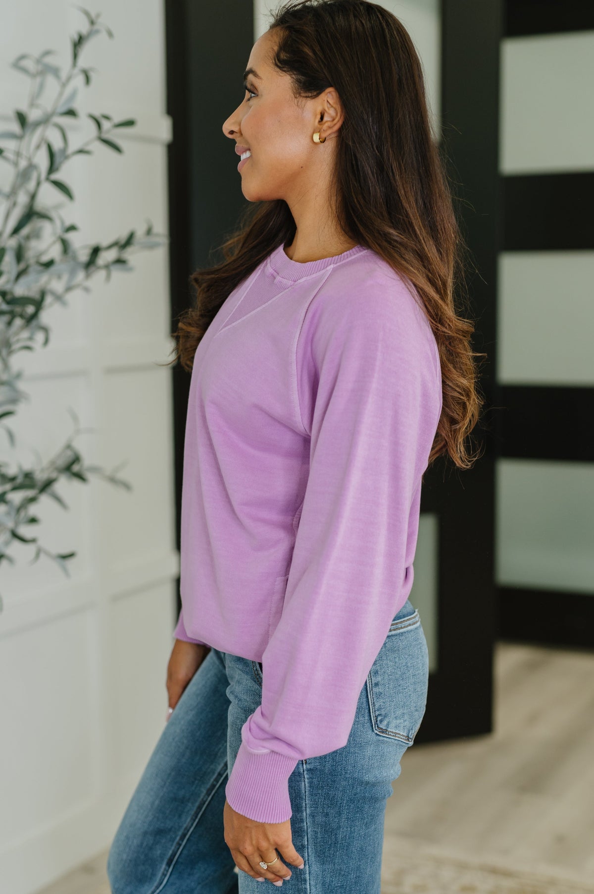 For the Experience Relaxed Pullover in Lavender-Womens-Villari Chic, women's online fashion boutique in Severna, Maryland