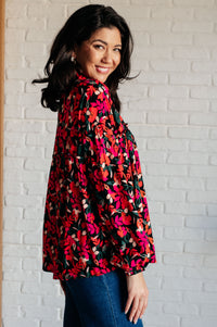 Francophile Ruffle Detail Button Up-Blouses-Villari Chic, women's online fashion boutique in Severna, Maryland