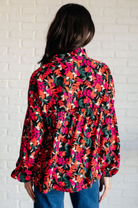 Francophile Ruffle Detail Button Up-Blouses-Villari Chic, women's online fashion boutique in Severna, Maryland