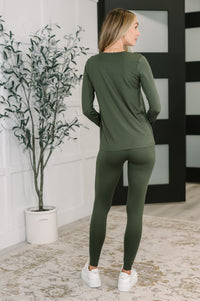 Get Me Cozy Set in Dark Olive-Womens-Villari Chic, women's online fashion boutique in Severna, Maryland