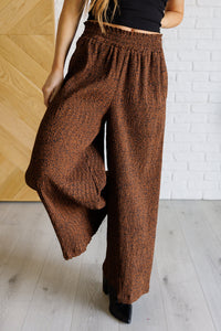 Harmony High Rise Wide Leg Pants in Brown-Bottoms-Villari Chic, women's online fashion boutique in Severna, Maryland