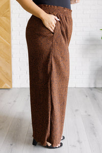 Harmony High Rise Wide Leg Pants in Brown-Bottoms-Villari Chic, women's online fashion boutique in Severna, Maryland