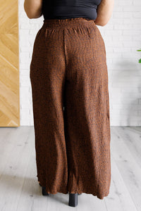 Harmony High Rise Wide Leg Pants in Brown-Bottoms-Villari Chic, women's online fashion boutique in Severna, Maryland