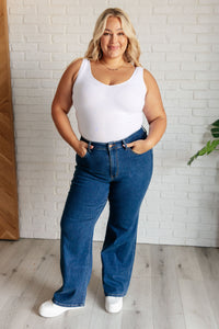 Judy Blue High Rise Vintage Wide Leg Jeans-Denim-Villari Chic, women's online fashion boutique in Severna, Maryland