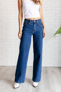 Judy Blue High Rise Vintage Wide Leg Jeans-Denim-Villari Chic, women's online fashion boutique in Severna, Maryland