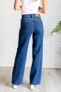 Judy Blue High Rise Vintage Wide Leg Jeans-Denim-Villari Chic, women's online fashion boutique in Severna, Maryland