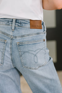 Judy Blue Mid Rise Rigid Magic Straight-Womens-Villari Chic, women's online fashion boutique in Severna, Maryland