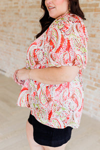 Hello, It's Me Paisley Blouse-Tops-Villari Chic, women's online fashion boutique in Severna, Maryland