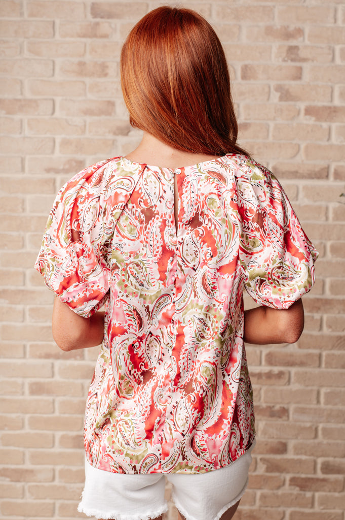 Hello, It's Me Paisley Blouse-Tops-Villari Chic, women's online fashion boutique in Severna, Maryland